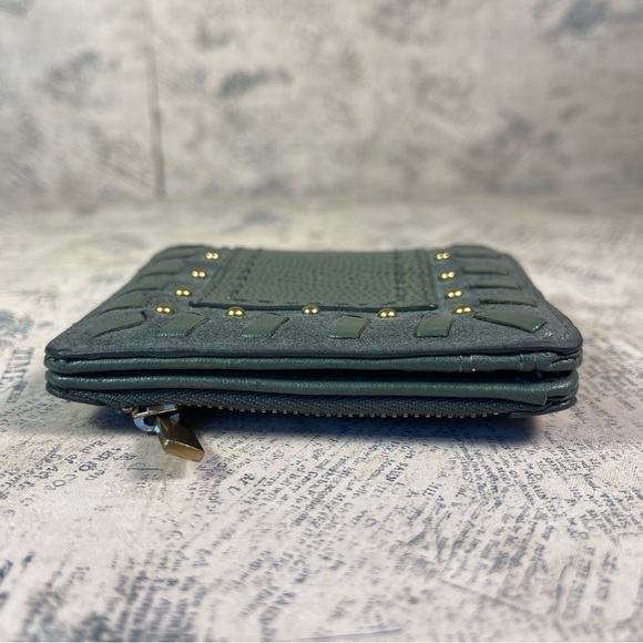 Fossil small green leather bifold wallet - Picture 6 of 13